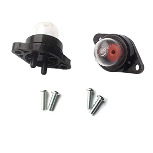 Kraftstoffpumpe Benzinpumpe für Partner 350 351 370 390 420 Poulan 2050 2055 2115 2150 2155 2175 2250 Motorsäge mit Schrauben,Snap-in Primer Birne von LUCKYYUER