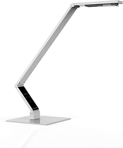 LUCTRA Table Linear Base Schreibtischlampe LED Dimmbar, weiß, LED Schreibtischlampe Modern, Human Centric Lighting, Tischlampe Touch, LED Tischlampe, Büro Lampe LED Licht, Lampe Tisch von Durable