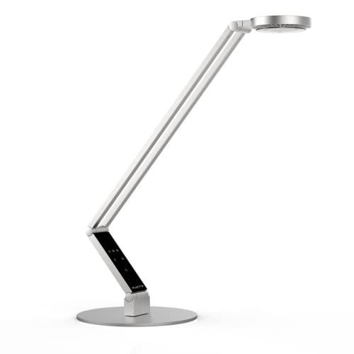 LUCTRA Table Radial Base Schreibtischlampe LED Dimmbar, Aluminium, LED Schreibtischlampe Modern, Human Centric Lighting, Tischlampe Touch, LED Tischlampe, Büro Lampe LED Licht, Lampe Tisch von Durable