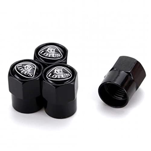 LUDVIK 4 Pack Autoreifen Ventilkappen,Für Lotus Auto staubdicht Korrosionsschutz Rostschutz Anti-Leck Reifen Außen Styling Zubehör von LUDVIK