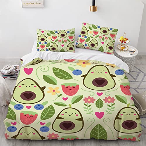 LUDVIK Bett 135X200Cm Bettwäsche Mikrofaser 135X200 cm Bettwäsche Avocado Bettwäsche Jugendliche Schnell Trocknend Und Kein Bügeln + 2 Kissenbezüge 80X80Cm LUDVIK Bett 135X200Cm Bettwäsche Mikrofaser 135X200 cm Bettwäsche Avocado Bettwäsche Jugendliche Schnell Trocknend Und Kein Bügeln + 2 Kissenbezüge 80X80Cm von LUDVIK