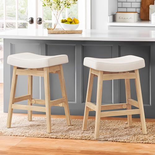LUE BONA Barhocker 2er Set,Barhocker 61 cm Hoch,KüChenhocker mit Leinen Sitzfläche und Fußstütze,Bar Hocker mit 4 Holzbeinen,Moderner Barstuhl für Restaurant,Wohnzimmer,Bar,Beige LUE BONA Barhocker 2er Set,Barhocker 61 cm Hoch,KüChenhocker mit Leinen Sitzfläche und Fußstütze,Bar Hocker mit 4 Holzbeinen,Moderner Barstuhl für Restaurant,Wohnzimmer,Bar,Beige von LUE BONA