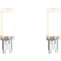 2er Set G9 3-Stufen dimmbarer LED-Lampen Opal 4,5W 500lm 4000K von LUEDD
