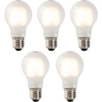 5er Set E27 LED Glühlampen Milchglas A60 2W 180 lm 2700K von LUEDD