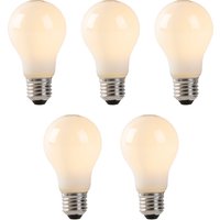 Set mit 5 E27-LED-Lampen, Opalglas, 1 W, 80 lm, 2200 K von LUEDD