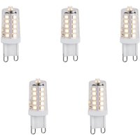 5er-Set dimmbarer G9 LED-Glühbirnen 1,2W 100lm 2700K von LUEDD