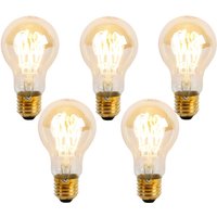 Luedd - 5er-Set E27 Dimmbare LED-Spiralglühbirnen A60 Goldline 4W 270 lm 2200K von LUEDD