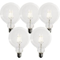 Luedd - Set mit 5 dimmbaren E27 LED-Glühbirnen G125 5W 450 lm 3000K von LUEDD