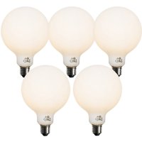 Luedd - 5er-Set E27 Dimmbare LED-Glühbirnen Opal G125 5W 450 lm 3000K von LUEDD