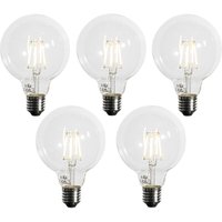 Set mit 5 E27 3-Stufen dimmbare LED-Glühbirne G95 4W 450lm 3000K Set mit 5 E27 3-Stufen dimmbare LED-Glühbirne G95 4W 450lm 3000K von LUEDD
