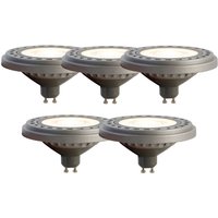 Luedd - Set mit 5 GU10 LED-Lampen AR111 8W 750 lm 3000K von LUEDD