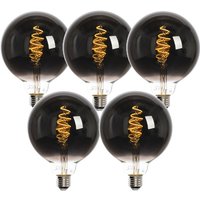 Set mit 5 Smart E27 LED-Glühbirnen G125 Schwarz 4W 60lm 1800-3000K Set mit 5 Smart E27 LED-Glühbirnen G125 Schwarz 4W 60lm 1800-3000K von LUEDD