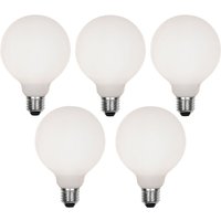 Luedd - Set mit 5 dimmbaren E27 LED-Glühbirnen G95 Matt 4W 430lm 2200-4000K von LUEDD
