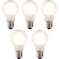 Luedd - Set mit 5 dimmbaren E27 LED-Glühlampen aus satiniertem Glas 320 lm 2700K von LUEDD