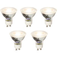 Set mit 5 dimmbaren GU10 LED-Glühbirnen 5W 370lm 3000K von LUEDD