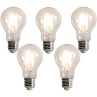 Luedd - Set mit 5 dimmbaren LED-Glühbirnen E27 3-Stufen-Dimmung A60 5W 500lm 2700K von LUEDD