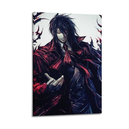 LUEEMLJA Hellsing Anime Movie Character Cover Leinwandposter – Teenager dekorieren Schlafzimmer & Zuhause – 30 x 45 cm Rahmen-Style-13 von LUEEMLJA