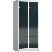 ClassiX Schließfachschrank anthrazit, lichtgrau X-523428, 8 Schließfächer 80,0 x 50,0 x 180,0 cm ClassiX Schließfachschrank anthrazit, lichtgrau X-523428, 8 Schließfächer 80,0 x 50,0 x 180,0 cm von ClassiX