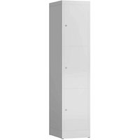 ClassiX Schließfachschrank lichtgrau X-523310, 3 Schließfächer 41,5 x 50,0 x 180,0 cm von ClassiX