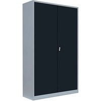 LÜLLMANN Stahlschrank 530388 anthrazit, lichtgrau 120,0 x 60,0 x 195,0 cm, aufgebaut von LÜLLMANN