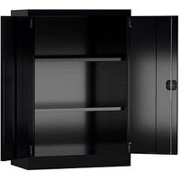 ClassiX Stahlschrank X-530329 tiefschwarz 92,0 x 42,0 x 120,0 cm, aufgebaut von ClassiX