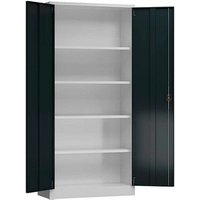 ClassiX Stahlschrank X-530348 anthrazit, lichtgrau 92,0 x 42,0 x 194,5 cm, aufgebaut von ClassiX