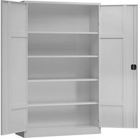 ClassiX Stahlschrank X-530370 lichtgrau 120,0 x 42,0 x 194,5 cm, aufgebaut von ClassiX