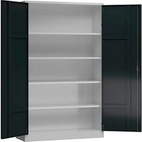 ClassiX Stahlschrank X-530378 anthrazit, lichtgrau 120,0 x 42,0 x 194,5 cm, aufgebaut von ClassiX