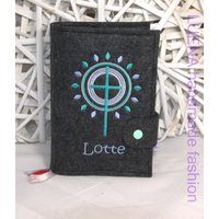 Filz Hülle Gotteslob Gotteslobhülle Kreuz Filz Hülle Gotteslob Gotteslobhülle Kreuz von LUENAhandmadefashion