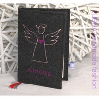 Filzhülle Gotteslob Gotteslobhülle Engel Schutzengel von LUENAhandmadefashion