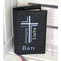 Filzhülle Gotteslob Gotteslobhülle Glaube Liebe Hoffnung von LUENAhandmadefashion