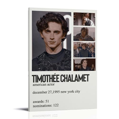 Actor Timothée Chalamet Poster Dekorative Malerei Leinwand Wandkunst Wohnzimmer Poster Schlafzimmer Malerei,Wandkunst Bilddruck Moderne Familienzimmer Dekor 12x18inch(30x45cm) von LUENYUDE