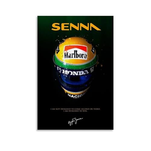 Ayrton Senna Poster Dekorative Malerei Leinwand Wandkunst Wohnzimmer Poster Schlafzimmer Malerei,Wandkunst Bilddruck Moderne Familienzimmer Dekor 08x12inch(20x30cm) von LUENYUDE