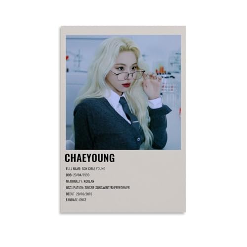 Chaeyoung Twice Poster Dekorative Malerei Leinwand Wandkunst Wohnzimmer Poster Schlafzimmer Malerei,Wandkunst Bilddruck Moderne Familienzimmer Dekor 12x18inch(30x45cm) von LUENYUDE