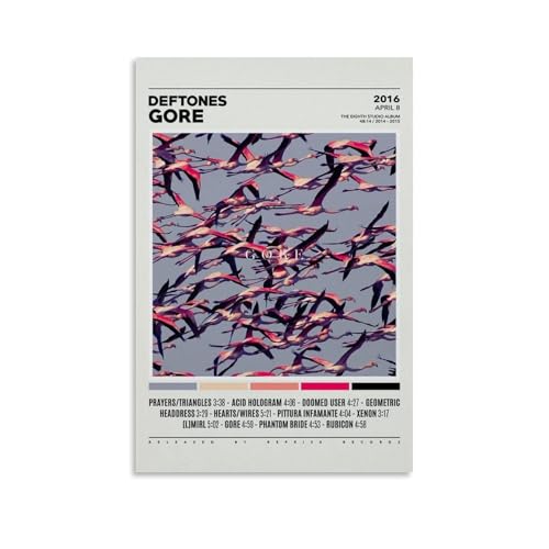 Deftones Gore Poster Dekorative Malerei Leinwand Wandkunst Wohnzimmer Poster Schlafzimmer Malerei,Wandkunst Bilddruck Moderne Familienzimmer Dekor 16x24inch(40x60cm) von LUENYUDE