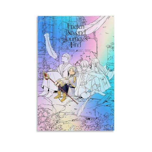 Frieren beyond Journey's End Art Poster Dekorative Malerei Leinwand Wandkunst Wohnzimmer Poster Schlafzimmer Malerei,Wandkunst Bilddruck Moderne Familienzimmer Dekor 16x24inch(40x60cm) von LUENYUDE