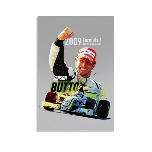Jensen Button Poster Dekorative Malerei Leinwand Wandkunst Wohnzimmer Poster Schlafzimmer Malerei,Wandkunst Bilddruck Moderne Familienzimmer Dekor 24x36inch(60x90cm) von LUENYUDE