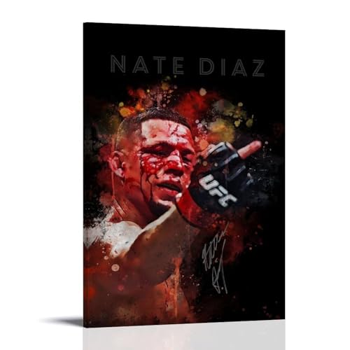 Nate Diaz Poster Dekorative Malerei Leinwand Wandkunst Wohnzimmer Poster Schlafzimmer Malerei,Wandkunst Bilddruck Moderne Familienzimmer Dekor 08x12inch(20x30cm) von LUENYUDE
