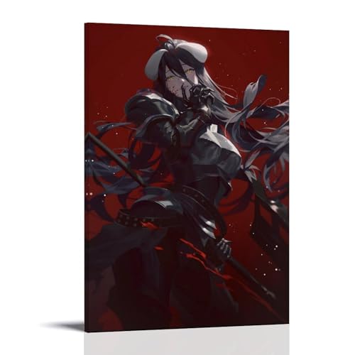 Overlord Albedo Poster Dekorative Malerei Leinwand Wandkunst Wohnzimmer Poster Schlafzimmer Malerei,Wandkunst Bilddruck Moderne Familienzimmer Dekor 12x18inch(30x45cm) von LUENYUDE