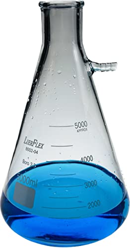 LUERFLEX Erlenmeyer 5000 ml Borosilikatglas konische Filterflasche LUERFLEX Erlenmeyer 5000 ml Borosilikatglas konische Filterflasche von LUERFLEX