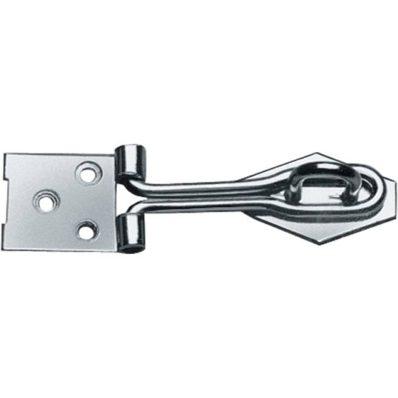LÜSEBRINK Türriegel Überfalle leichte Ausführung verzinkt 100mm mit Öse, (1-tlg) von LÜSEBRINK