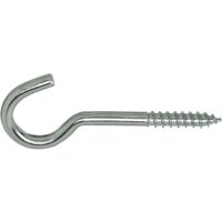 Lüsebrink - Deckenhaken (Lusterhaken) mit Holzgewinde Haken 4,8 x 70 mm verzinkt-blau von LÜSEBRINK