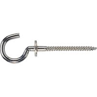 Lüsebrink - Rundhaken Schraubhaken mit Holzgewinde, gebogener Haken 4,4x83mm Stahl verzinkt Lüsebrink - Rundhaken Schraubhaken mit Holzgewinde, gebogener Haken 4,4x83mm Stahl verzinkt von LÜSEBRINK