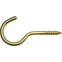 Lüsebrink - Schraubhaken mit Holzgewinde gebogen 2,3x20 Stahl vermessingt Lüsebrink - Schraubhaken mit Holzgewinde gebogen 2,3x20 Stahl vermessingt von LÜSEBRINK