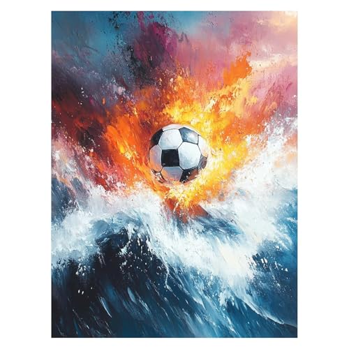 Fußball Malen Nach Zahlen Erwachsene, Malen Nach Zahlen auf Leinwand mit Pinsel und Acrylfarben 80 x 60CM DIY Basteln Erwachsene Leinwand Bilder Sportunterricht für WandDeko Wohnzimmer LSJ-6986 Fußball Malen Nach Zahlen Erwachsene, Malen Nach Zahlen auf Leinwand mit Pinsel und Acrylfarben 80 x 60CM DIY Basteln Erwachsene Leinwand Bilder Sportunterricht für WandDeko Wohnzimmer LSJ-6986 von LUESSJAO