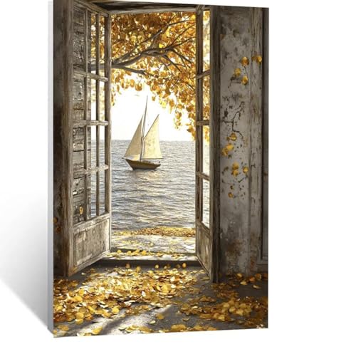 Herbst Malen Nach Zahlen Erwachsene, Malen nach Zahlen auf Leinwand mit Pinsel und Acrylfarben 150x100CM DIY Basteln Erwachsene Leinwand Bilder Meerblick für Wanddeko Wohnzimmer Geschenke LSJ-5434 Herbst Malen Nach Zahlen Erwachsene, Malen nach Zahlen auf Leinwand mit Pinsel und Acrylfarben 150x100CM DIY Basteln Erwachsene Leinwand Bilder Meerblick für Wanddeko Wohnzimmer Geschenke LSJ-5434 von LUESSJAO