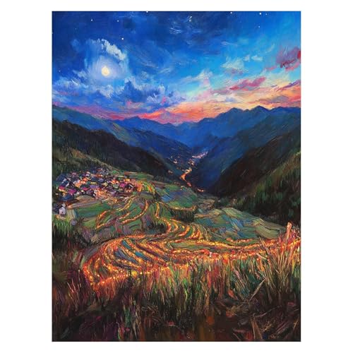 Kleine Stadt Malen Nach Zahlen Erwachsene, Malen Nach Zahlen auf Leinwand mit Pinsel und Acrylfarben 55 x 40CM DIY Basteln Erwachsene Leinwand Bilder Berg für Wanddeko Wohnzimmer Geschenke LSJ-6986 Kleine Stadt Malen Nach Zahlen Erwachsene, Malen Nach Zahlen auf Leinwand mit Pinsel und Acrylfarben 55 x 40CM DIY Basteln Erwachsene Leinwand Bilder Berg für Wanddeko Wohnzimmer Geschenke LSJ-6986 von LUESSJAO