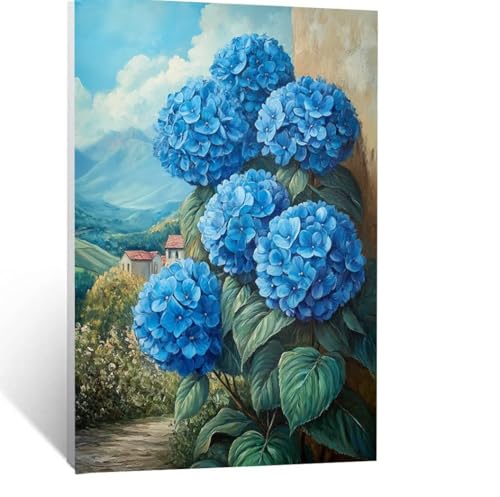 Malen Nach Zahlen Erwachsene Blume Malen Nach Zahlen Kinder Pflanzen mit Pinsel und Wasserdicht Leinwand Acrylfarben Set, Diy Set Erwachsene Bilder 50 x 70cm für Deko Wohnzimmer Geschenke LSJ-5307 von LUESSJAO