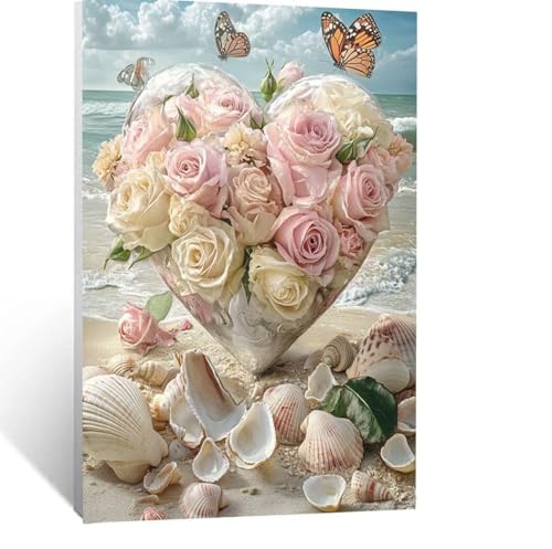 Malen Nach Zahlen Erwachsene Schmetterling Malen Nach Zahlen Kinder Strand mit Pinsel und Wasserdicht Leinwand Acrylfarben Set, Diy Set Erwachsene Bilder 100 x 150cm für Zimmer Deko Geschenke LSJ-1309 Malen Nach Zahlen Erwachsene Schmetterling Malen Nach Zahlen Kinder Strand mit Pinsel und Wasserdicht Leinwand Acrylfarben Set, Diy Set Erwachsene Bilder 100 x 150cm für Zimmer Deko Geschenke LSJ-1309 von LUESSJAO