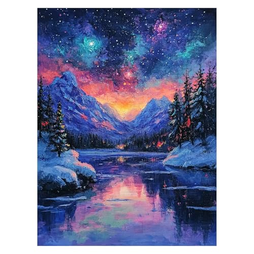 Malen Nach Zahlen Erwachsene SchneesZene Malen Nach Zahlen Kinder Nordlicht mit Pinsel und Wasserdicht Leinwand Acrylfarben Set, Diy Set Erwachsene Bilder 100x135 Cm für Deko Wohnzimmer LSJ-6986 Malen Nach Zahlen Erwachsene SchneesZene Malen Nach Zahlen Kinder Nordlicht mit Pinsel und Wasserdicht Leinwand Acrylfarben Set, Diy Set Erwachsene Bilder 100x135 Cm für Deko Wohnzimmer LSJ-6986 von LUESSJAO